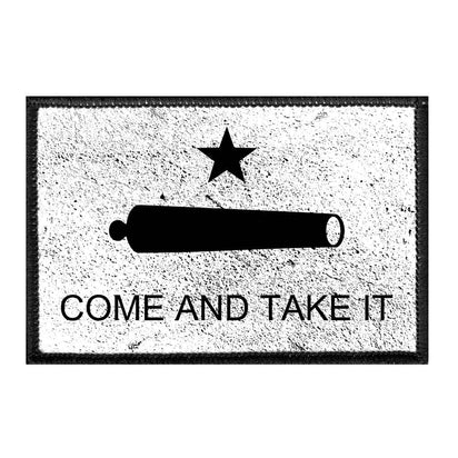 Gonzales Flag - Come and Take It - Texas - Distressed - Removable Patch - Pull Patch - Removable Patches For Authentic Flexfit and Snapback Hats