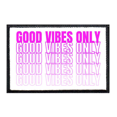 Good Vibes Only - Purple - Removable Patch - Pull Patch - Removable Patches For Authentic Flexfit and Snapback Hats
