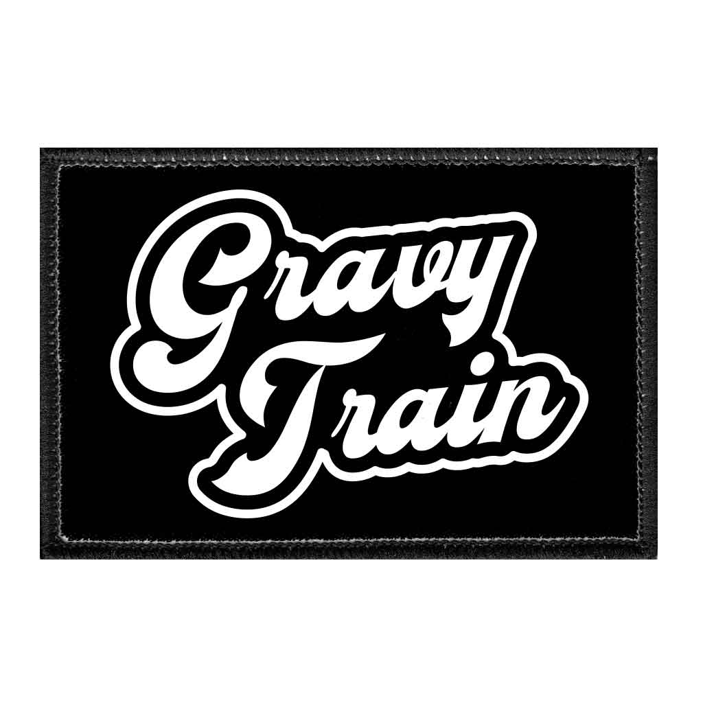 Gravy Train - Removable Patch - Pull Patch - Removable Patches For Authentic Flexfit and Snapback Hats