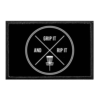 Grip It And Rip It - Disc Golf - Removable Patch - Pull Patch - Removable Patches For Authentic Flexfit and Snapback Hats