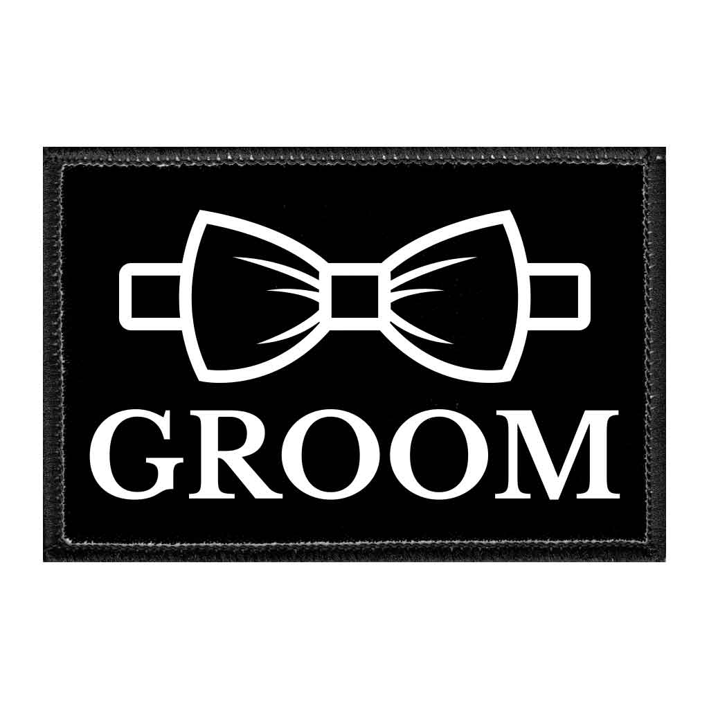 Groom - Ribbon - Removable Patch - Pull Patch - Removable Patches That Stick To Your Gear