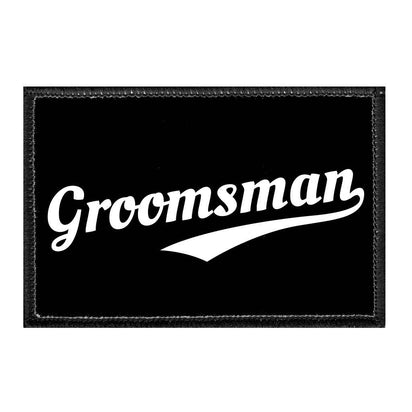 Groomsman - Sports - Removable Patch - Pull Patch - Removable Patches For Authentic Flexfit and Snapback Hats