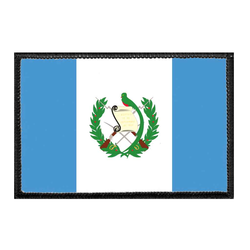 Guatemala Flag - Color - Removable Patch - Pull Patch - Removable Patches For Authentic Flexfit and Snapback Hats