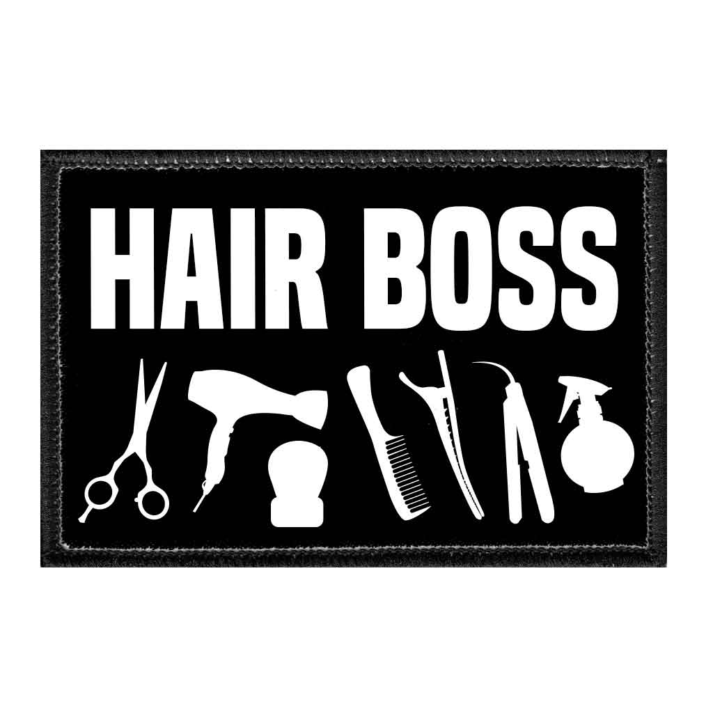 Hair Boss - Removable Patch - Pull Patch - Removable Patches That Stick To Your Gear