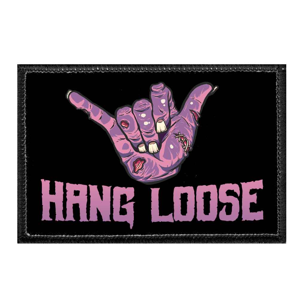 Hang Loose - Zombie - Removable Patch - Pull Patch - Removable Patches For Authentic Flexfit and Snapback Hats