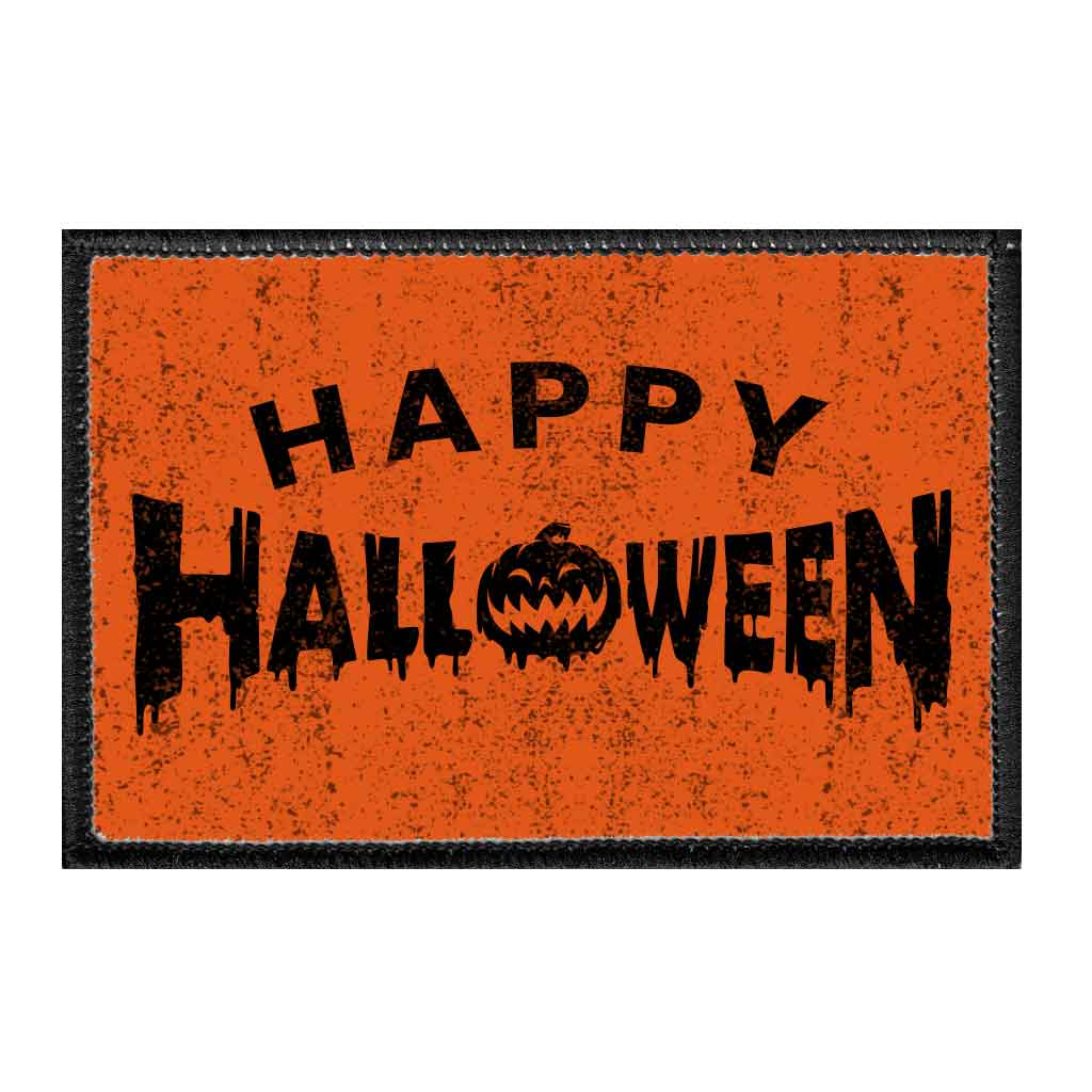 Happy Halloween - Removable Patch - Pull Patch - Removable Patches For Authentic Flexfit and Snapback Hats