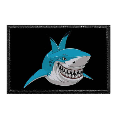Happy Shark - Removable Patch - Pull Patch - Removable Patches For Authentic Flexfit and Snapback Hats