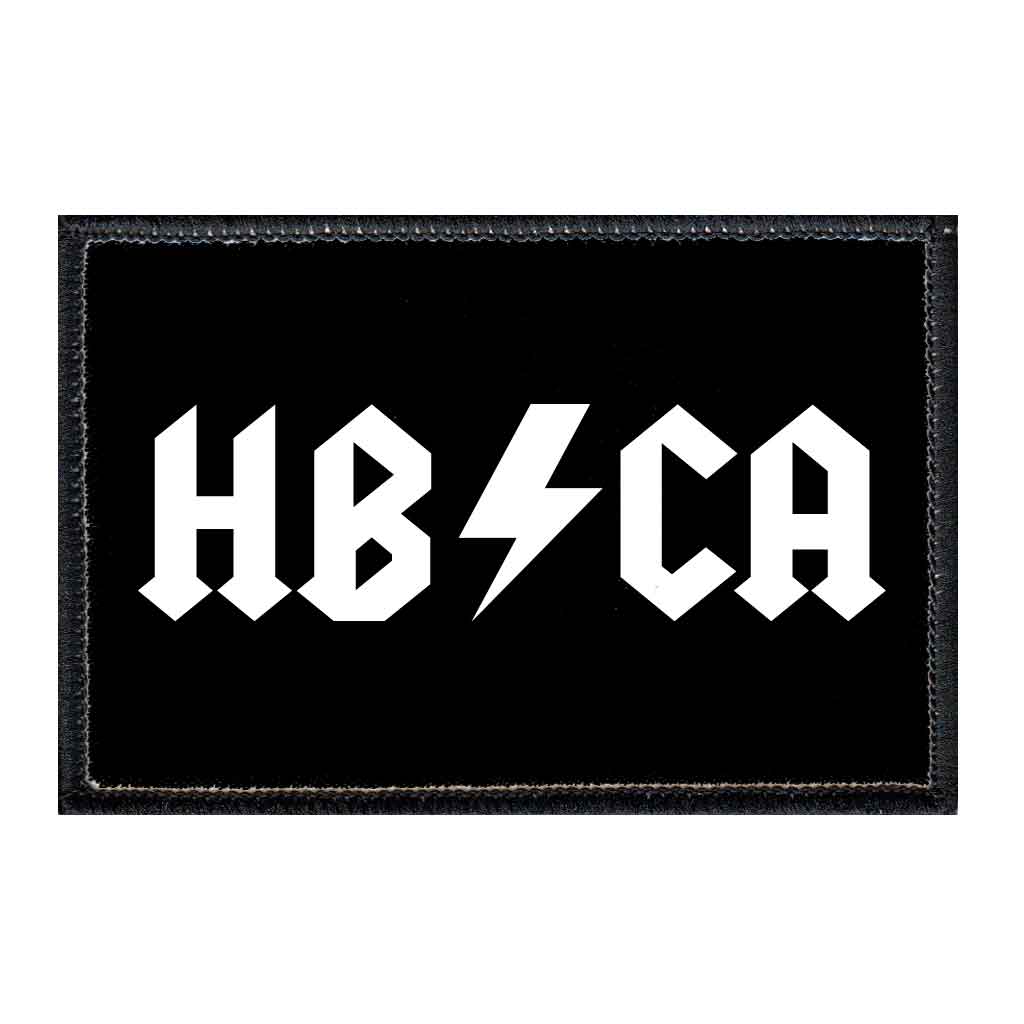 HB / CA - Black - Removable Patch - Pull Patch - Removable Patches For Authentic Flexfit and Snapback Hats