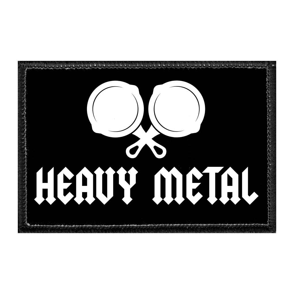 Heavy Metal - Removable Patch - Pull Patch - Removable Patches That Stick To Your Gear