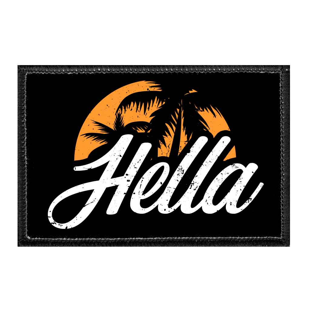 Hella California - Removable Patch - Pull Patch - Removable Patches For Authentic Flexfit and Snapback Hats