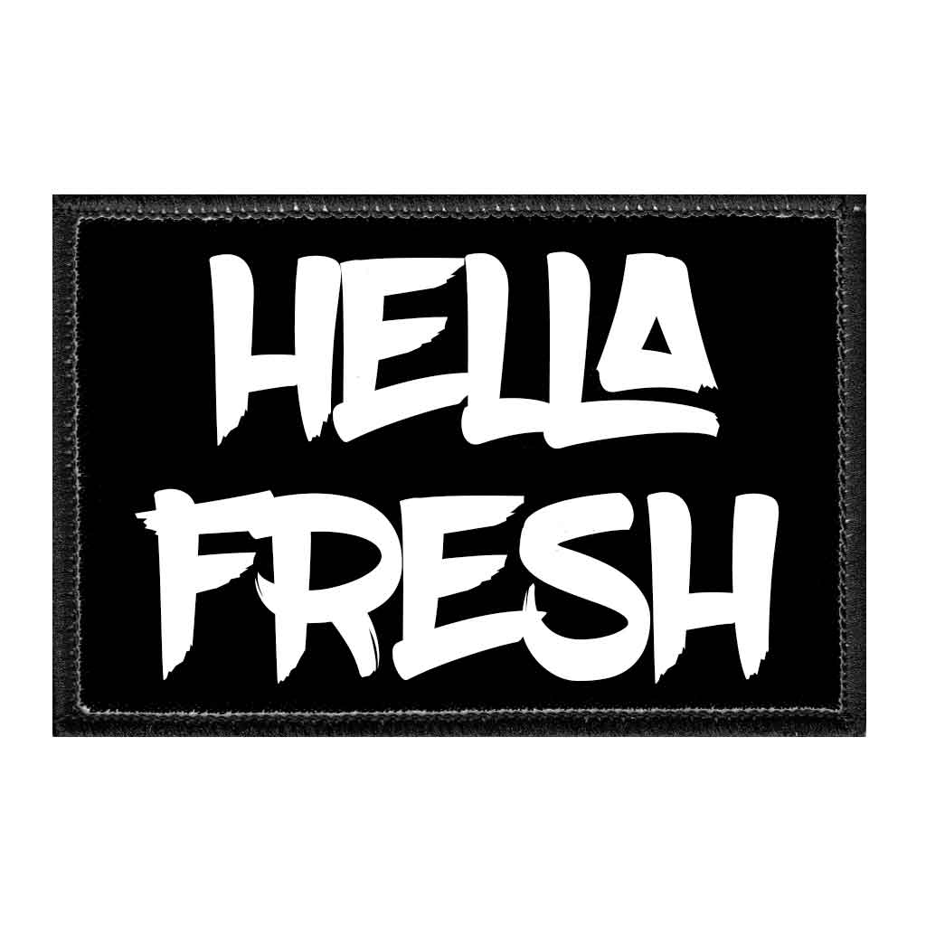 Hella Fresh - Removable Patch - Pull Patch - Removable Patches For Authentic Flexfit and Snapback Hats