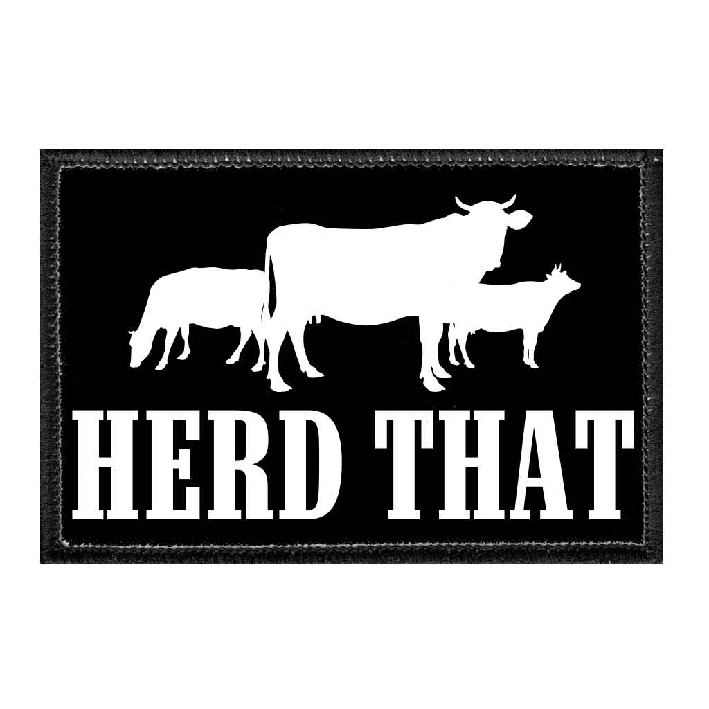 Herd That - Removable Patch - Pull Patch - Removable Patches For Authentic Flexfit and Snapback Hats
