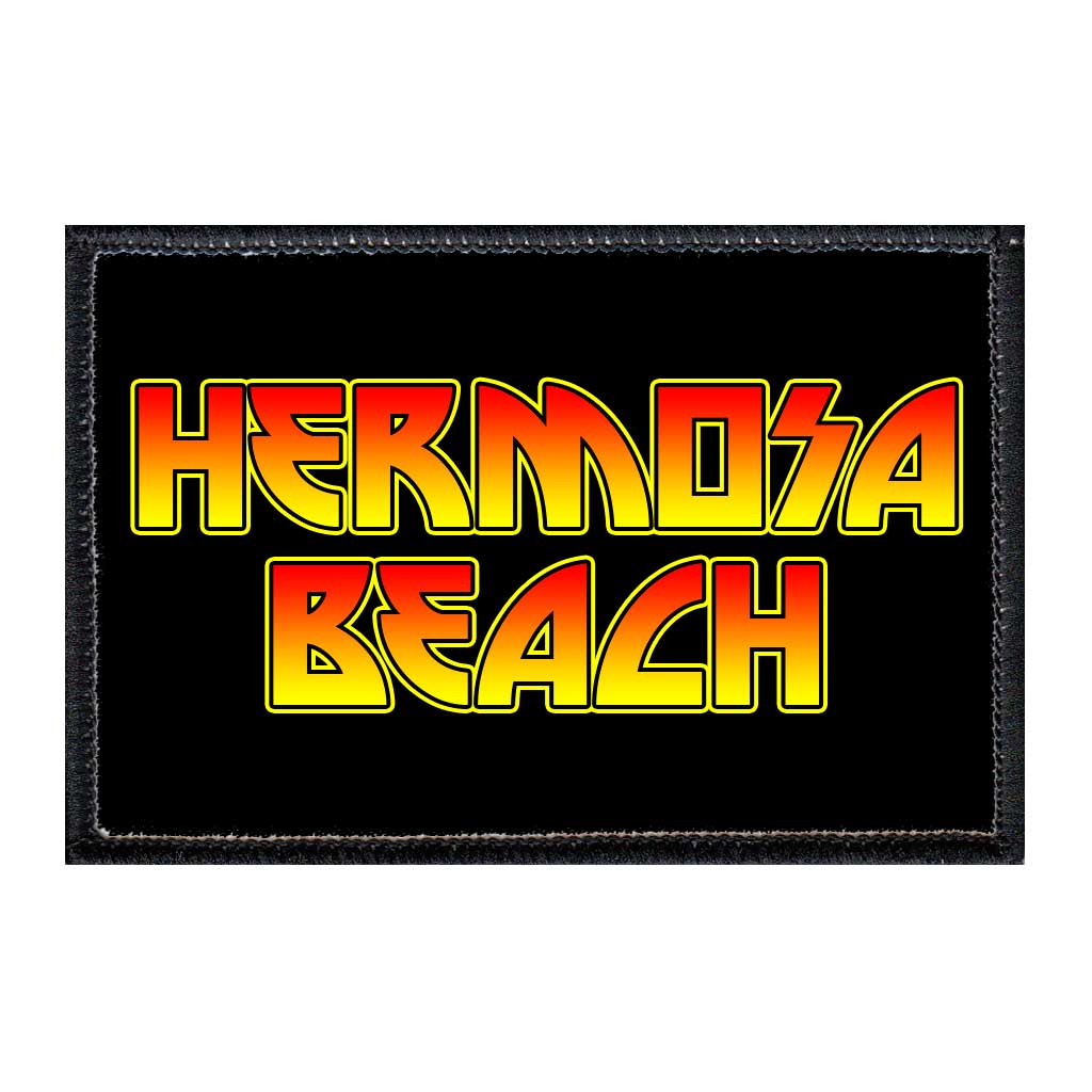 Hermosa Beach - Kiss - Removable Patch - Pull Patch - Removable Patches For Authentic Flexfit and Snapback Hats