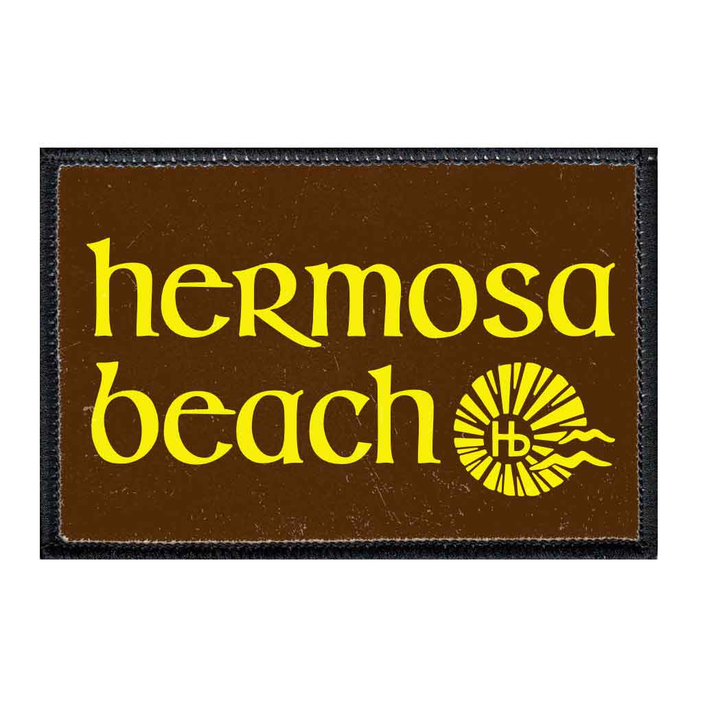 Hermosa Beach - Removable Patch - Pull Patch - Removable Patches For Authentic Flexfit and Snapback Hats