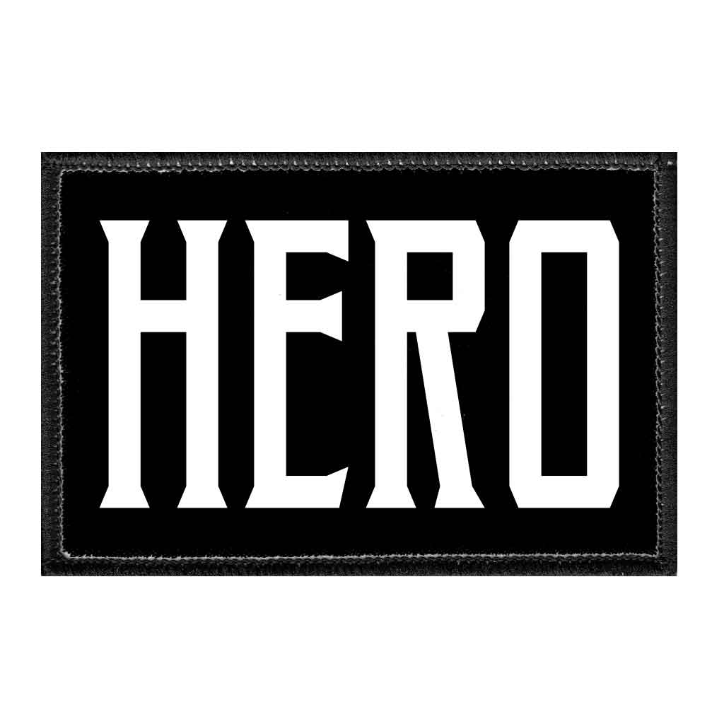 Hero - Removable Patch - Pull Patch - Removable Patches For Authentic Flexfit and Snapback Hats