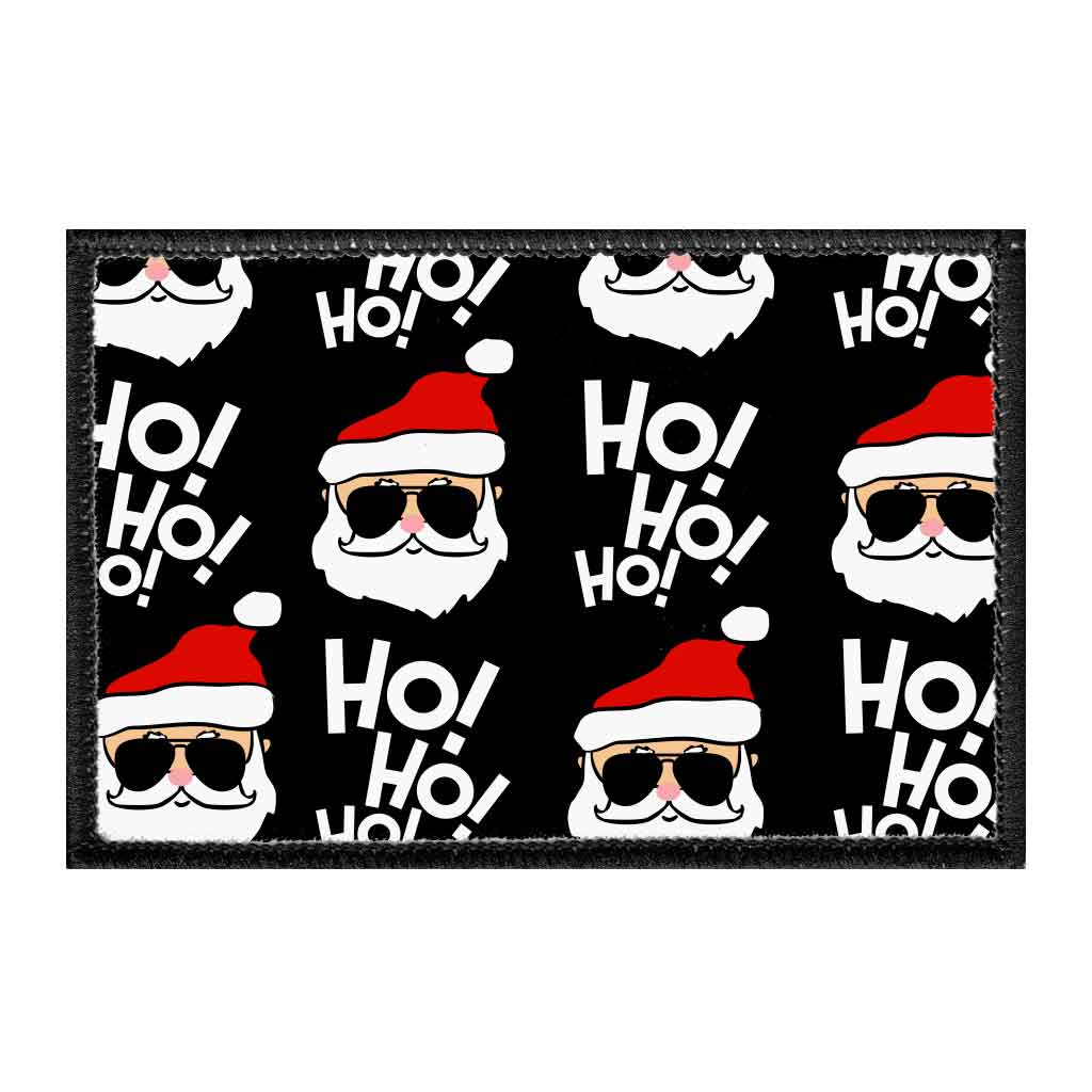 Ho Ho Ho with Santa - Removable Patch - Pull Patch - Removable Patches That Stick To Your Gear