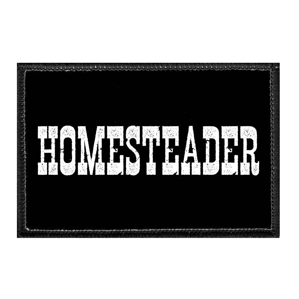 Homesteader - Removable Patch - Pull Patch - Removable Patches For Authentic Flexfit and Snapback Hats
