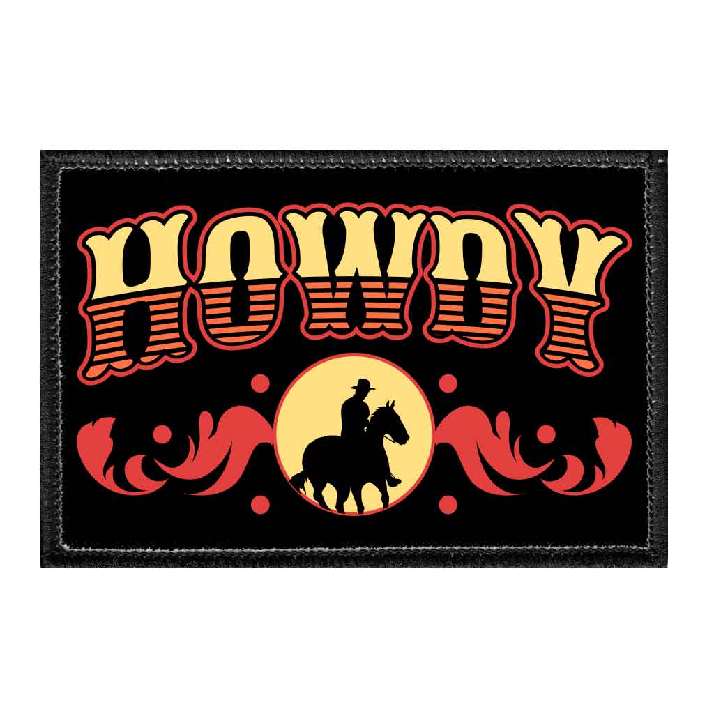 Howdy - Removable Patch - Pull Patch - Removable Patches For Authentic Flexfit and Snapback Hats