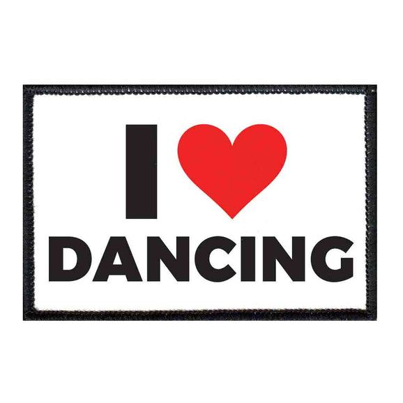 I Love Dancing - Patch - Pull Patch - Removable Patches For Authentic Flexfit and Snapback Hats