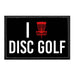 I Love Disc Golf - Removable Patch - Pull Patch - Removable Patches For Authentic Flexfit and Snapback Hats
