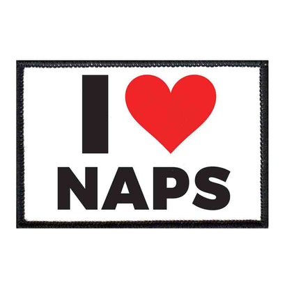 I Love Naps - Removable Patch - Pull Patch - Removable Patches For Authentic Flexfit and Snapback Hats