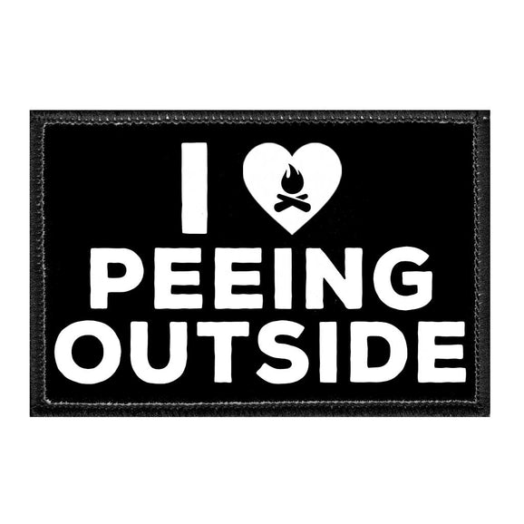 I Love Peeing Outside - Removable Patch - Pull Patch - Removable Patches For Authentic Flexfit and Snapback Hats
