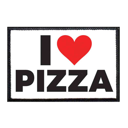 I Love Pizza - Removable Patch - Pull Patch - Removable Patches For Authentic Flexfit and Snapback Hats