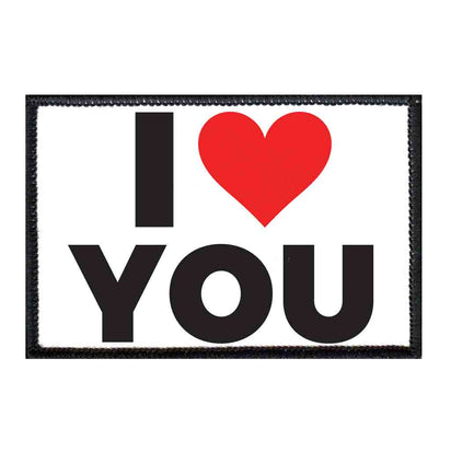 I Love You - Removable Patch - Pull Patch - Removable Patches For Authentic Flexfit and Snapback Hats