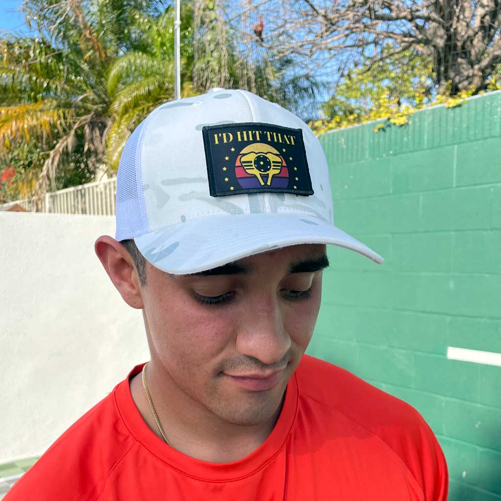 I'd Hit That - Pickleball - Removable Patch - Pull Patch - Removable Patches For Authentic Flexfit and Snapback Hats