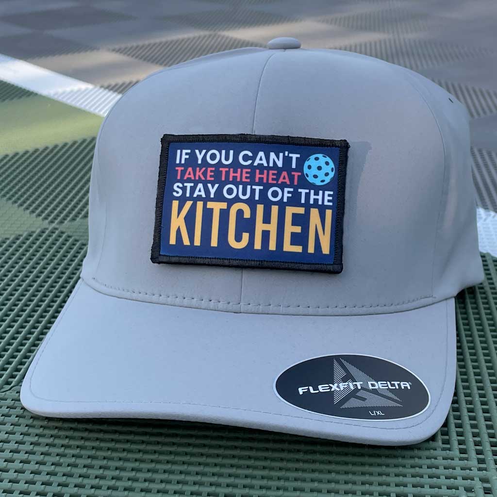 If You Can't Take The Heat Stay Out Of The Kitchen - Removable Patch - Pull Patch - Removable Patches For Authentic Flexfit and Snapback Hats