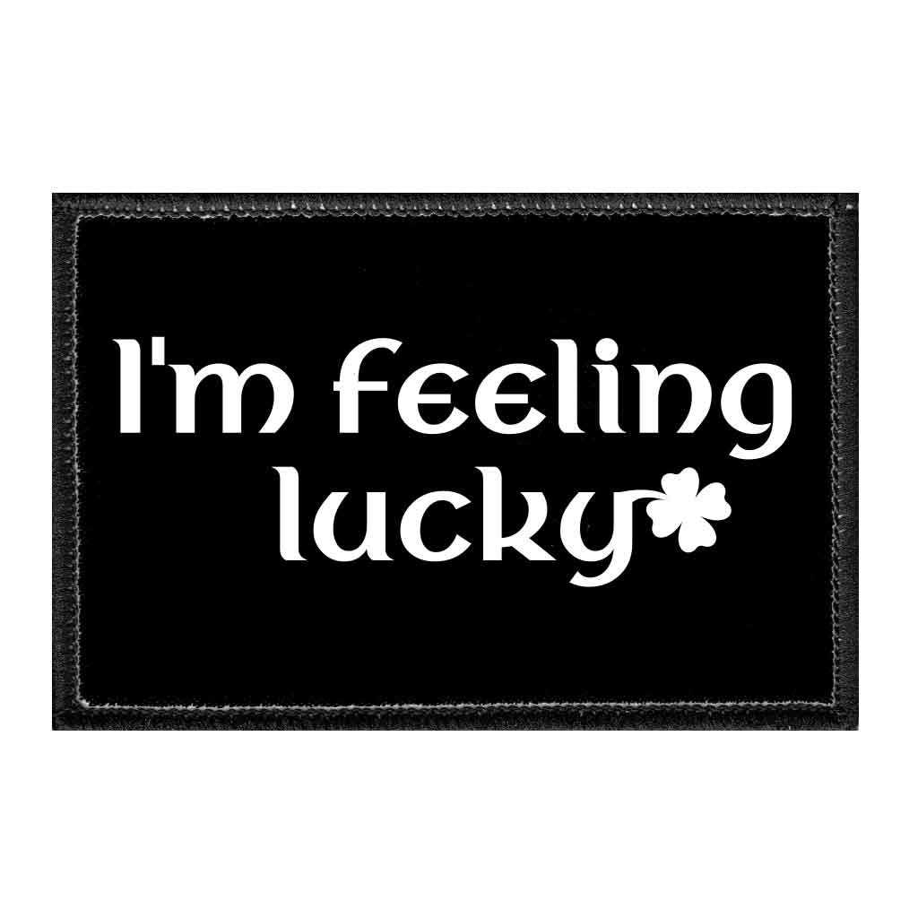 I'm Feeling Lucky - Irish - Removable Patch - Pull Patch - Removable Patches For Authentic Flexfit and Snapback Hats