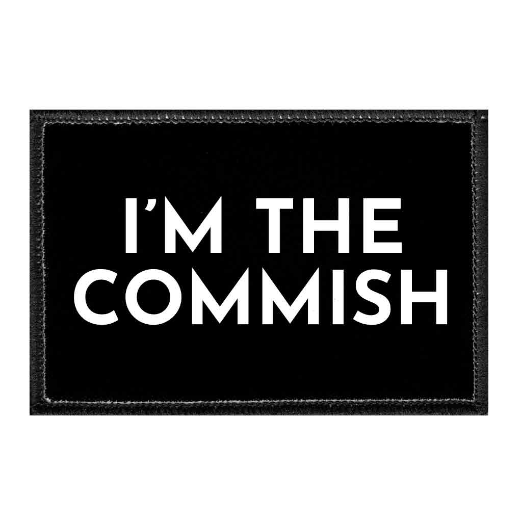 I'm The Commish - Removable Patch - Pull Patch - Removable Patches For Authentic Flexfit and Snapback Hats