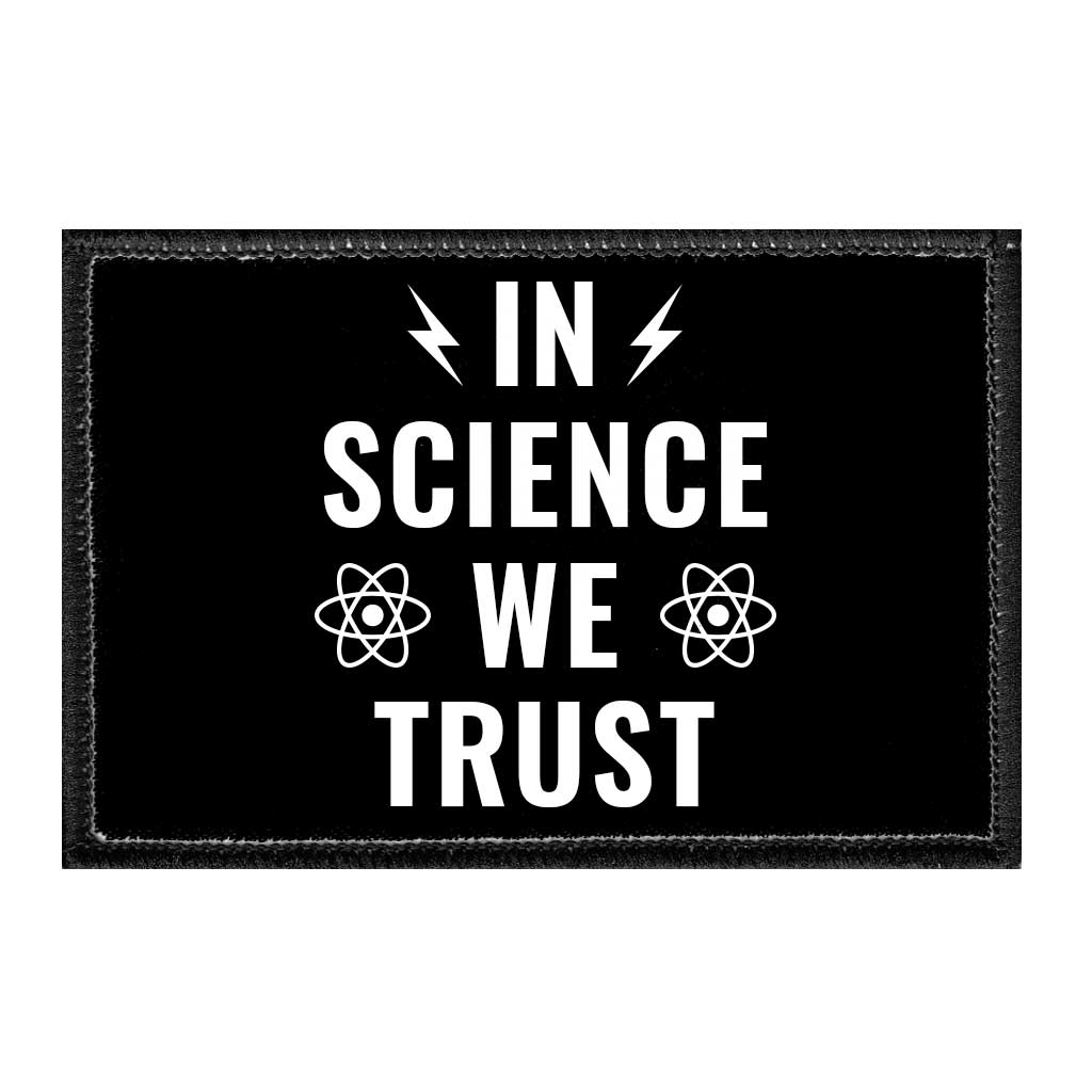 In Science We Trust - Removable Patch - Pull Patch - Removable Patches For Authentic Flexfit and Snapback Hats