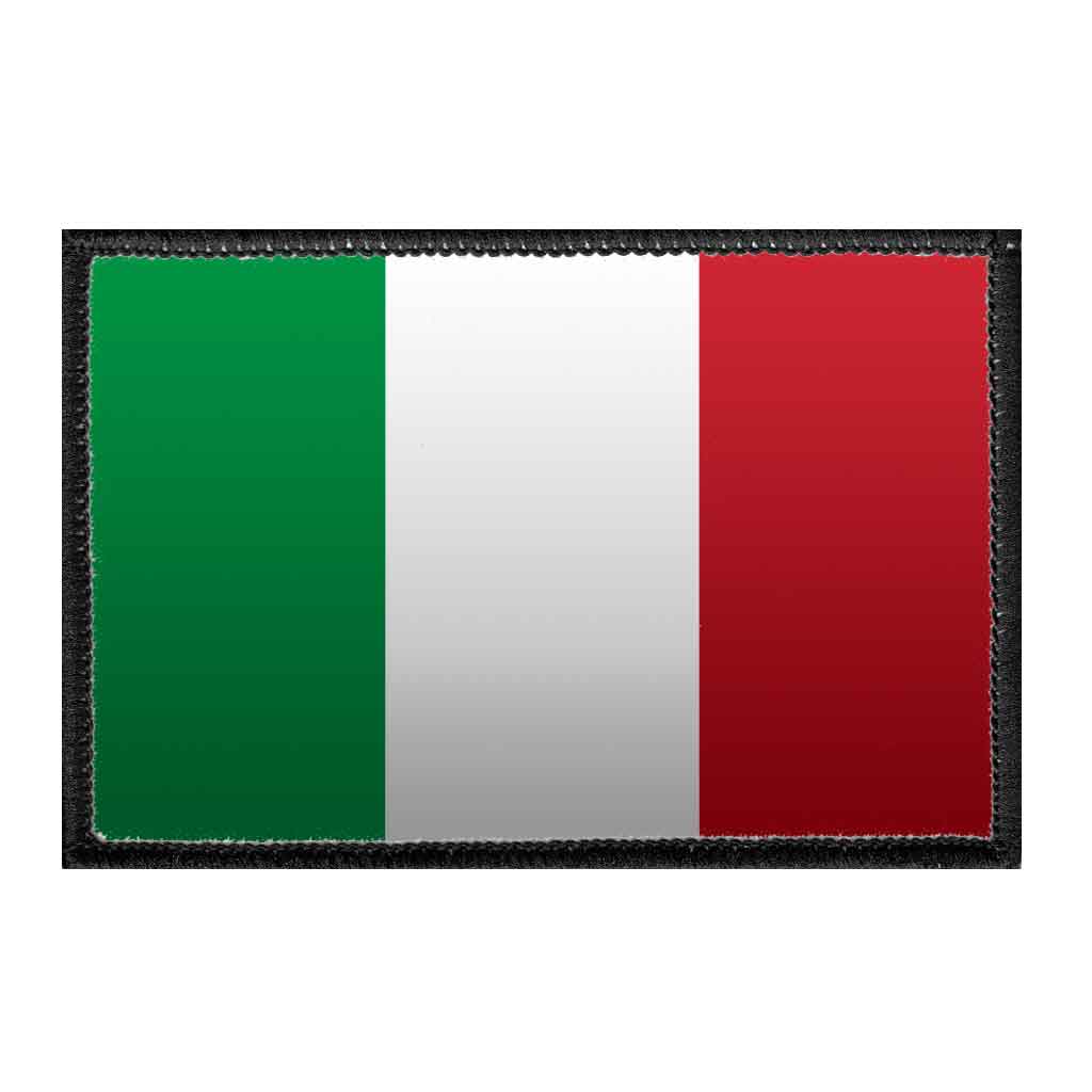 Italy Flag - Color - Removable Patch - Pull Patch - Removable Patches For Authentic Flexfit and Snapback Hats
