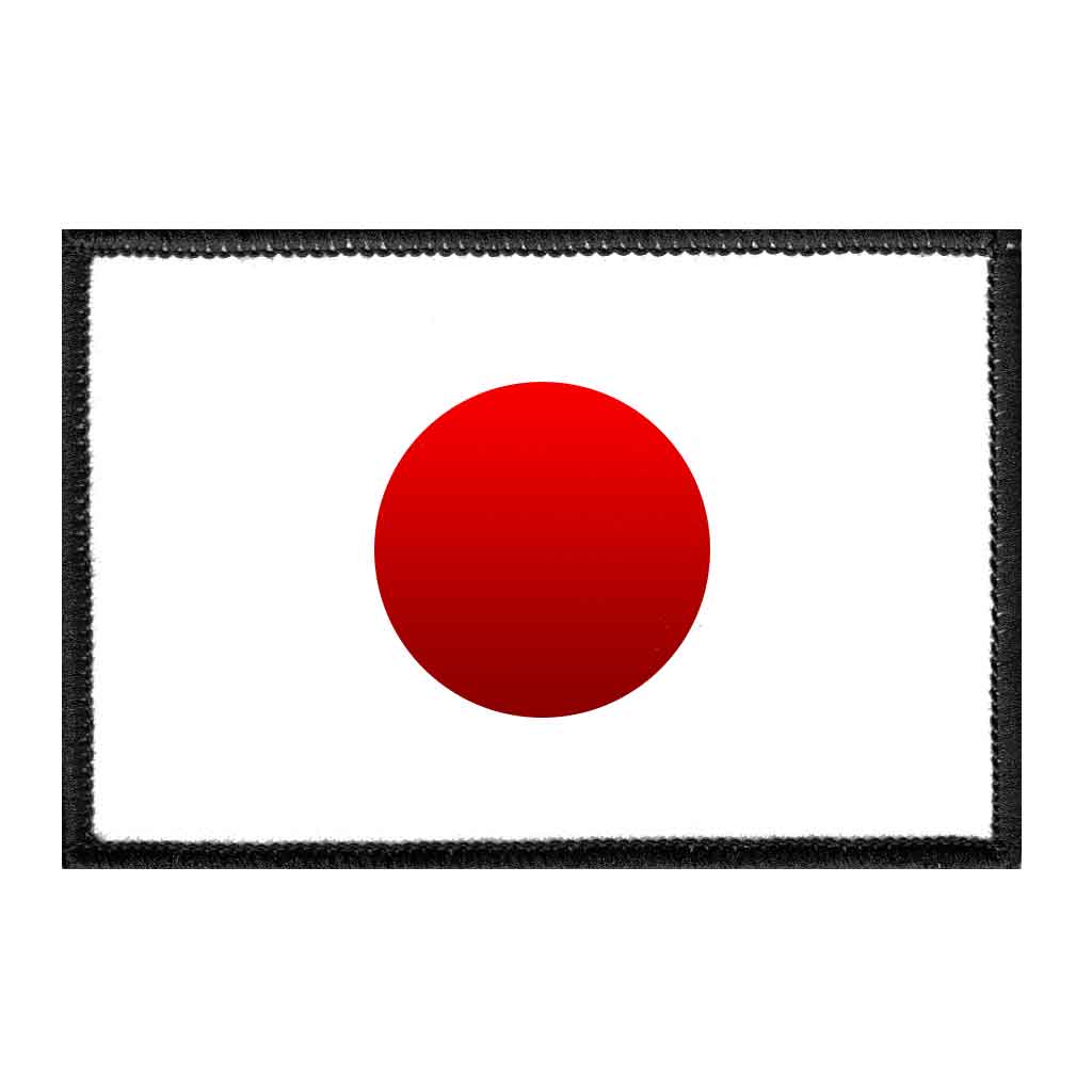 Japan Flag - Color - Removable Patch - Pull Patch - Removable Patches For Authentic Flexfit and Snapback Hats