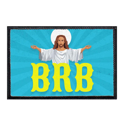 Jesus - BRB - Patch - Pull Patch - Removable Patches For Authentic Flexfit and Snapback Hats
