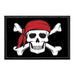 Jolly Roger - Bandana - Removable Patch - Pull Patch - Removable Patches For Authentic Flexfit and Snapback Hats
