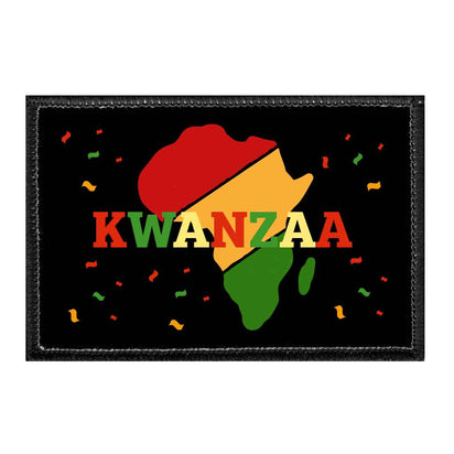 Kwanzaa - African Map - Removable Patch - Pull Patch - Removable Patches That Stick To Your Gear