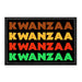 Kwanzaa - Repeating - Removable Patch - Pull Patch - Removable Patches That Stick To Your Gear