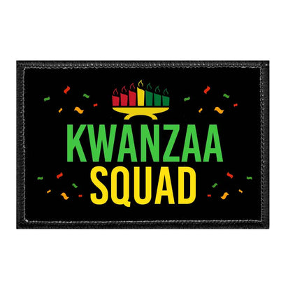 Kwanzaa Squad - Removable Patch - Pull Patch - Removable Patches That Stick To Your Gear