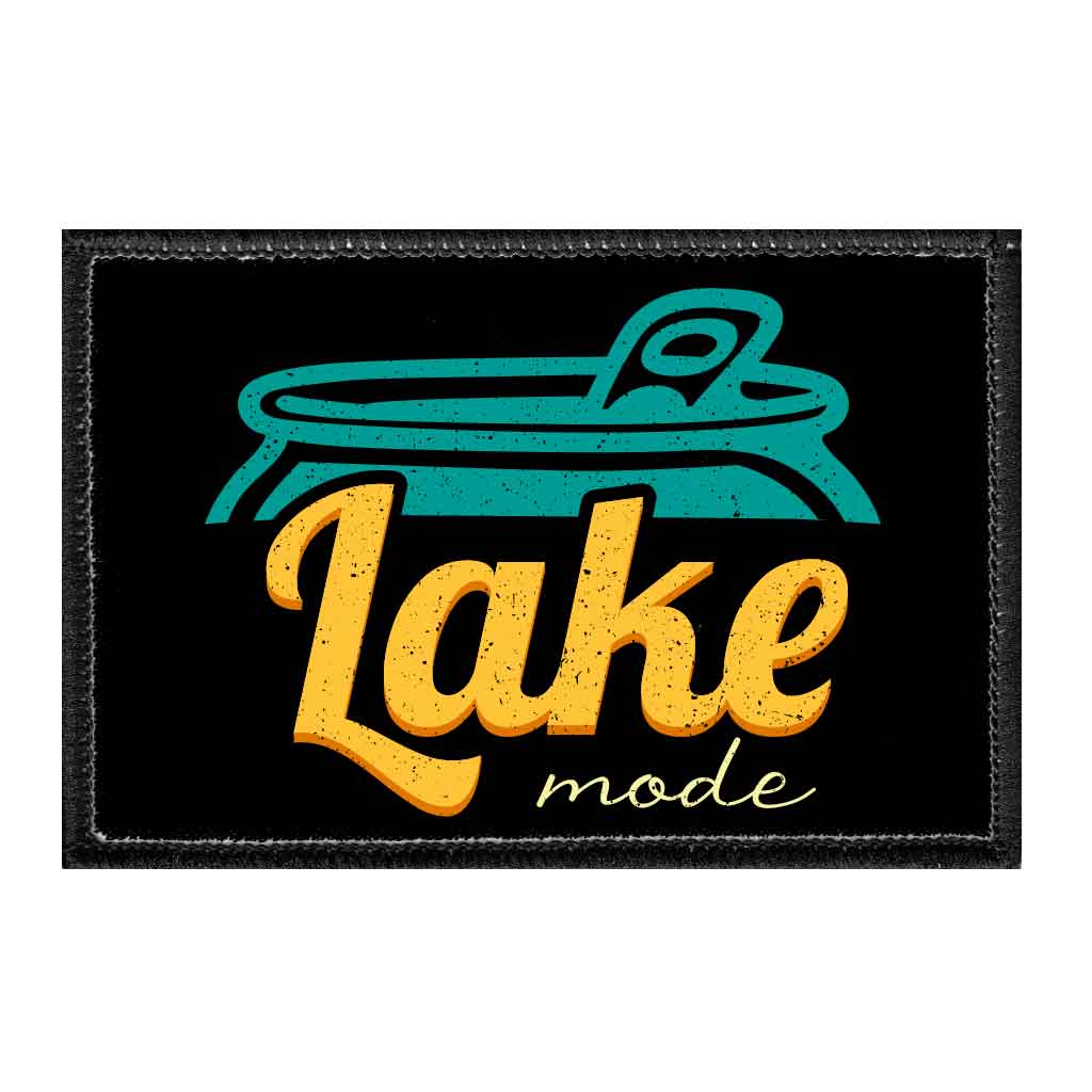 Lake Mode - Beer - Removable Patch - Pull Patch - Removable Patches For Authentic Flexfit and Snapback Hats