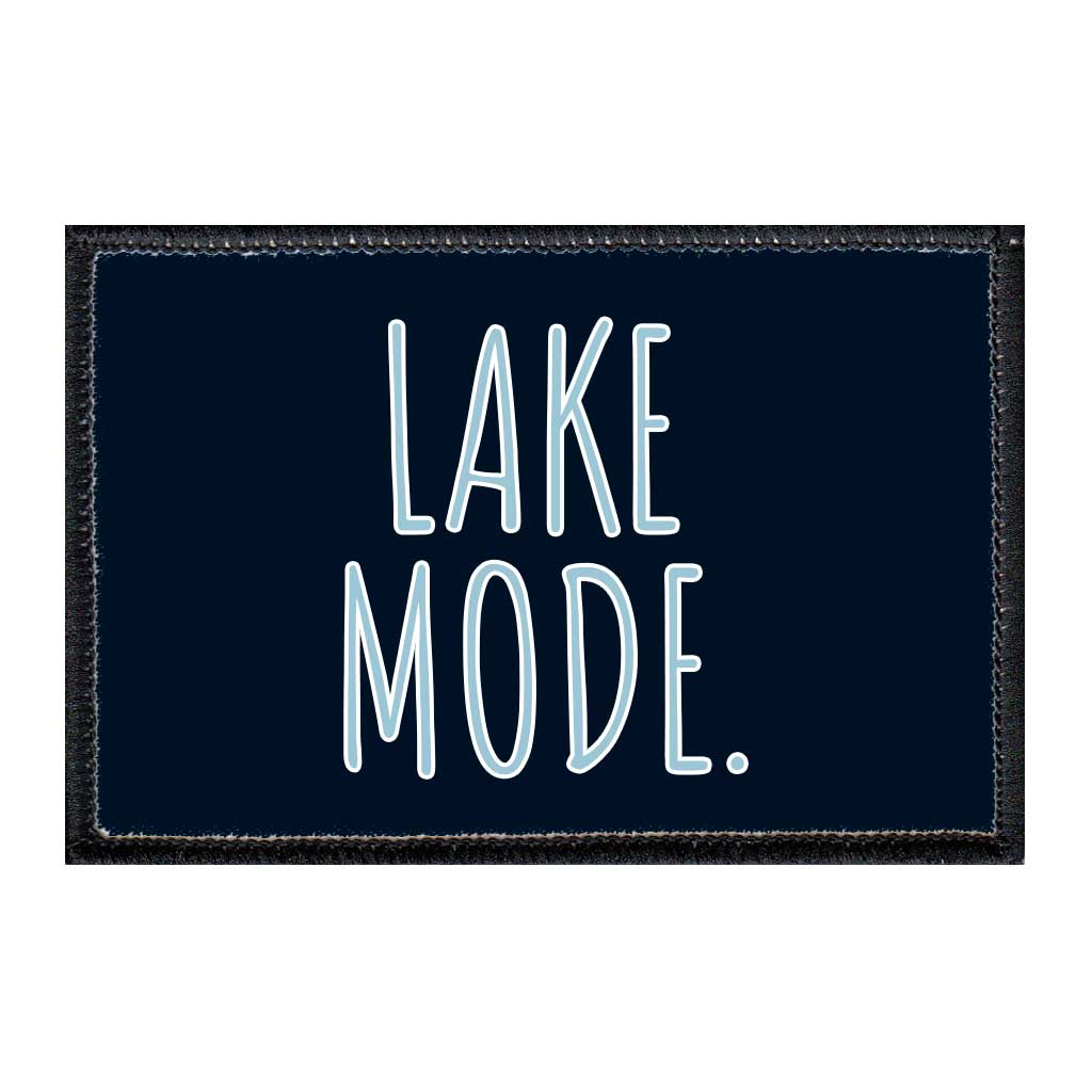 Lake Mode - Removable Patch - Pull Patch - Removable Patches For Authentic Flexfit and Snapback Hats