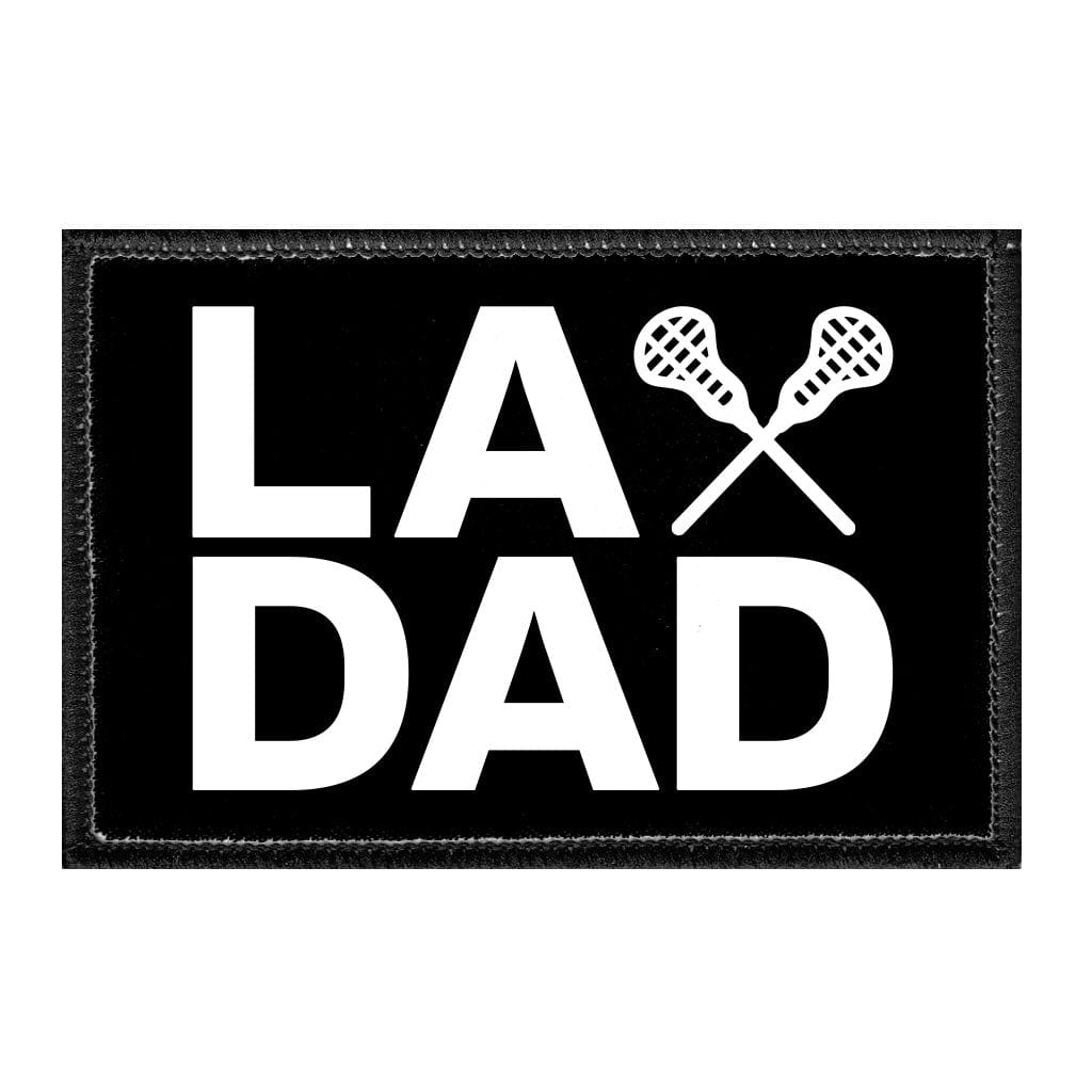 LAX DAD - Removable Patch - Pull Patch - Removable Patches That Stick To Your Gear