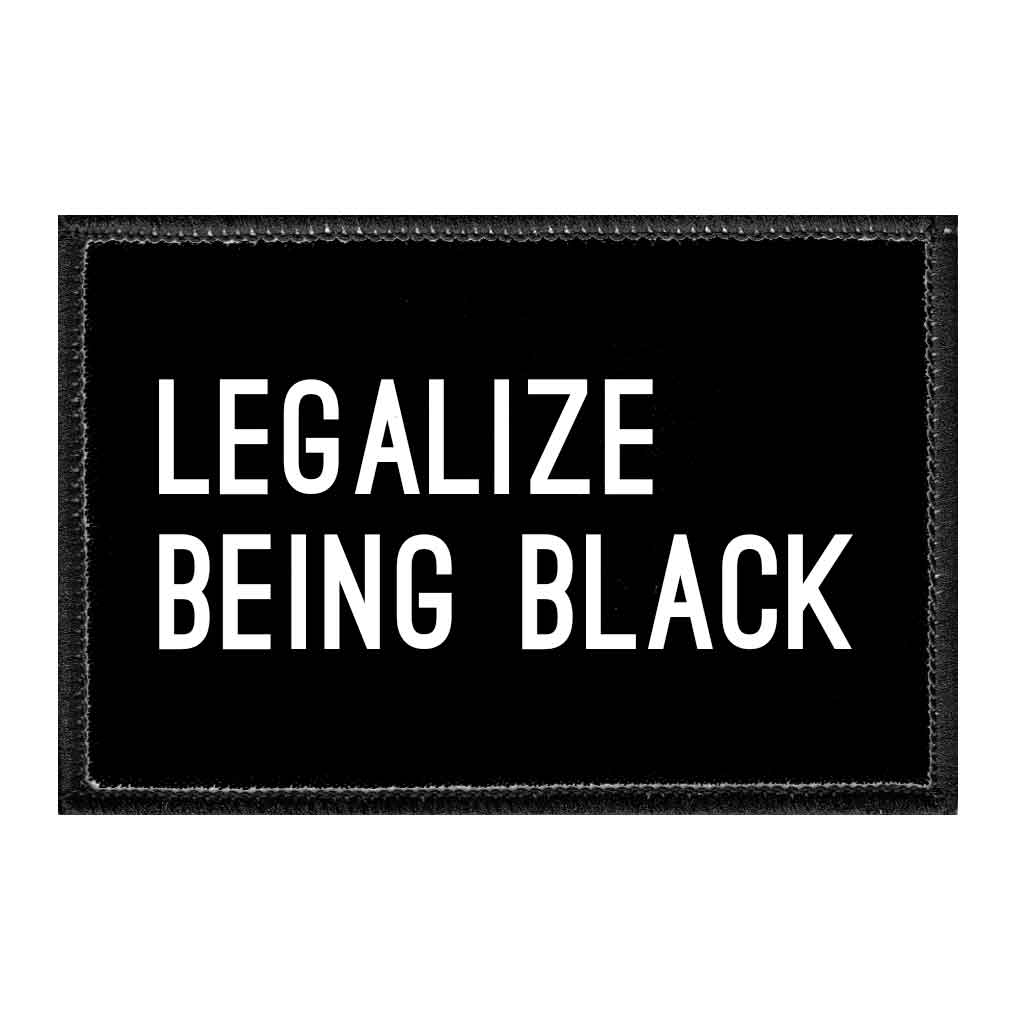 Legalize Being Black - Removable Patch - Pull Patch - Removable Patches For Authentic Flexfit and Snapback Hats