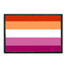 Lesbian Pride Flag - Removable Patch - Pull Patch - Removable Patches For Authentic Flexfit and Snapback Hats
