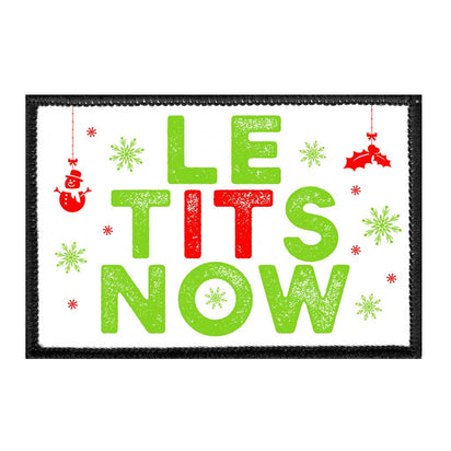 Let It Snow - Removable Patch - Pull Patch - Removable Patches For Authentic Flexfit and Snapback Hats
