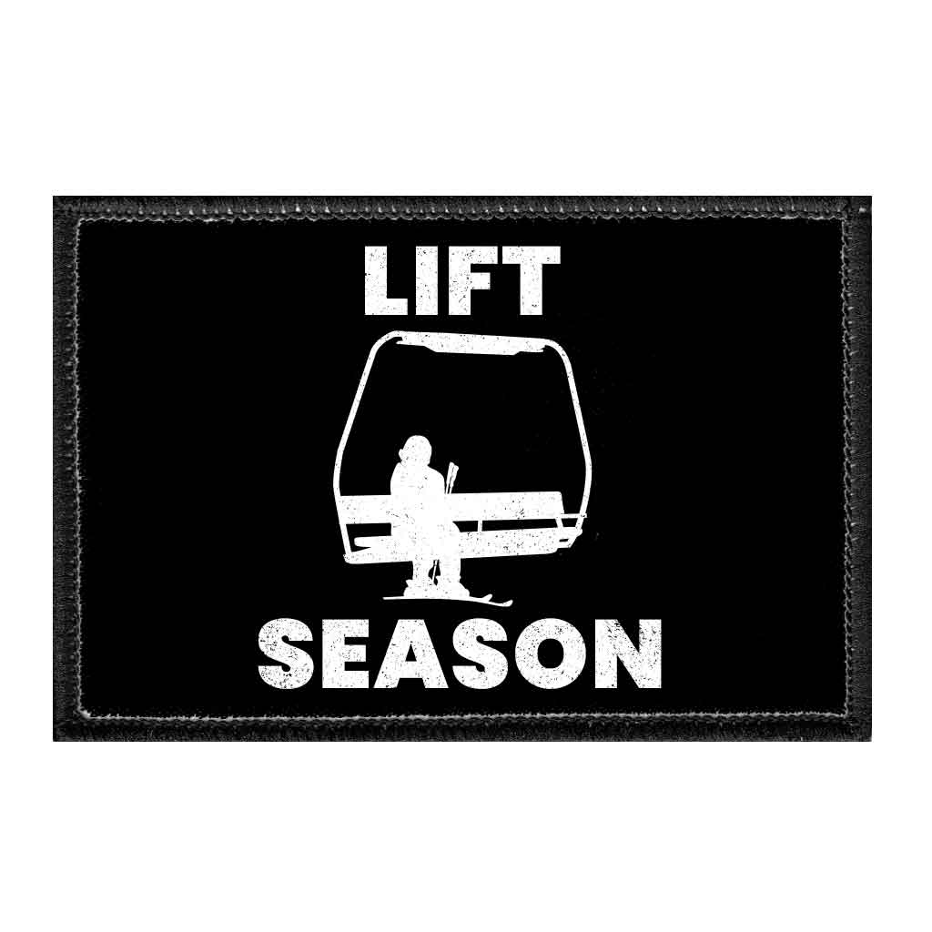 Lift Season - Removable Patch - Pull Patch - Removable Patches For Authentic Flexfit and Snapback Hats