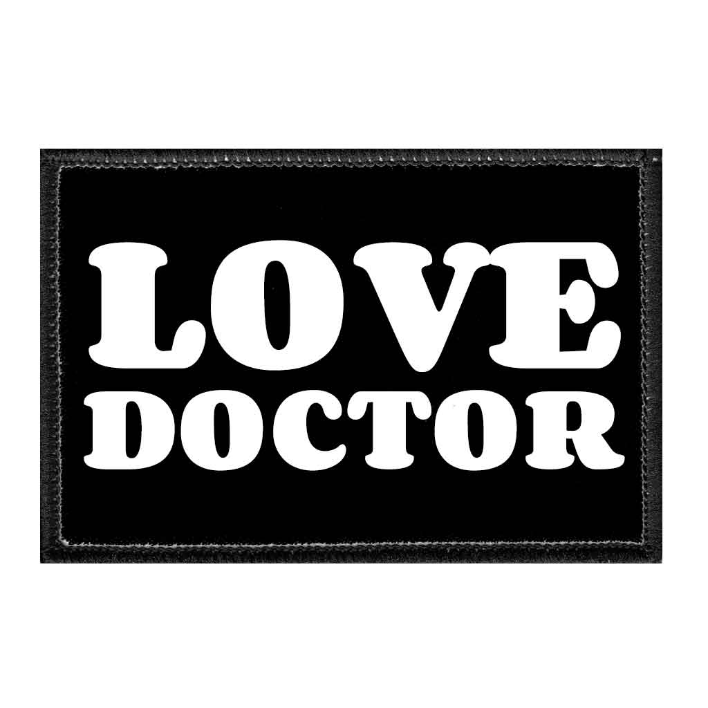 Love Doctor - Removable Patch - Pull Patch - Removable Patches For Authentic Flexfit and Snapback Hats