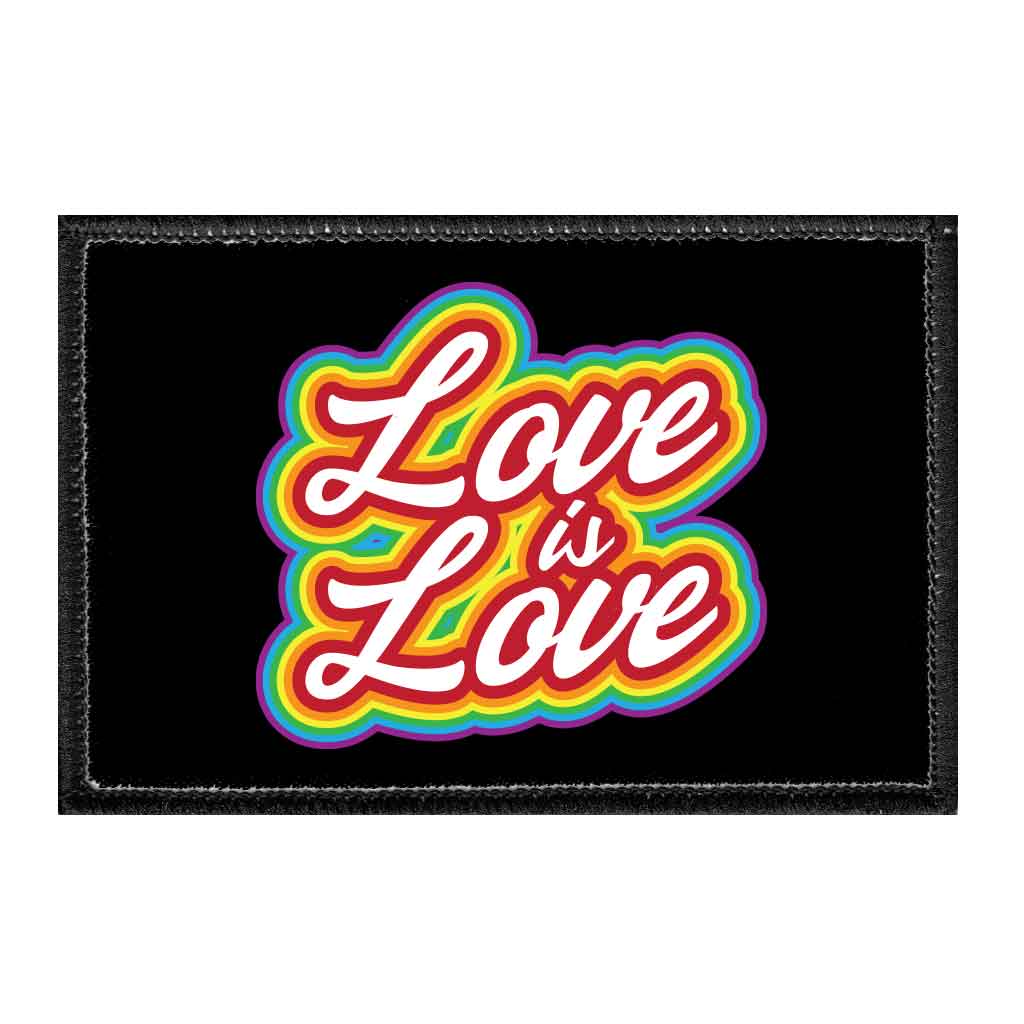 Love Is Love - Removable Patch - Pull Patch - Removable Patches For Authentic Flexfit and Snapback Hats