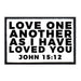 Love One Another As I Have Loved You - John 15:12 - Patch - Pull Patch - Removable Patches For Authentic Flexfit and Snapback Hats